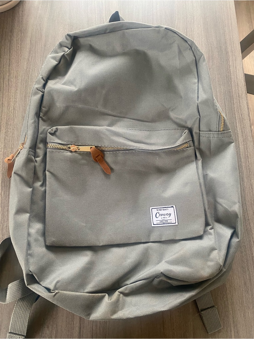 Unisex Contemporary Backpack in Sage Green